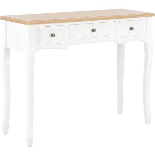 280044 Dressing Console Table with 3 Drawers White slika 19