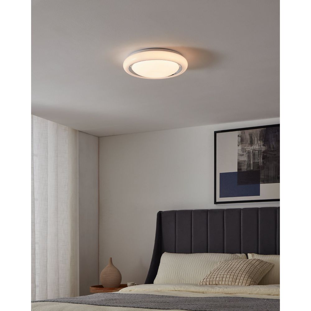 Eglo Capasso Plafonjera LED 18W, Promjer 340mm, Bijela/Krom slika 7
