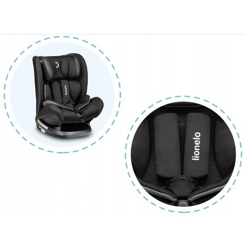 Lionelo autosjedalica Oliver, ISOFIX, 9-36Kg, certifikat, crna, 5g JAMSTVA slika 2