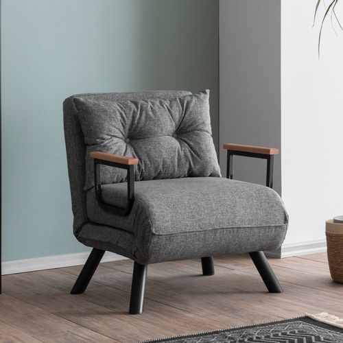 Atelier Del Sofa Naslonjač, Sando Single - Light Grey slika 6