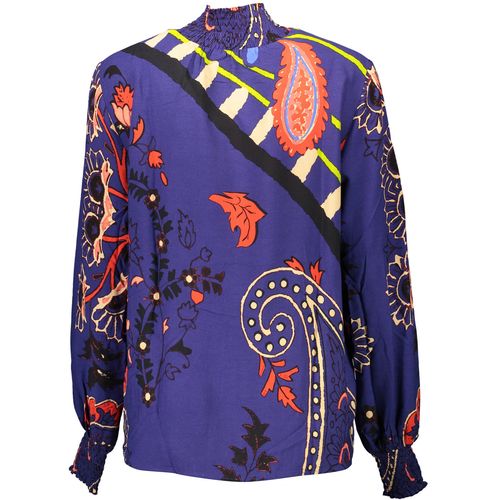 DESIGUAL LONG SLEEVE SHIRT BLUE WOMAN slika 3