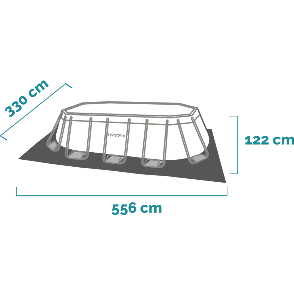Intex montažni bazen Prism Frame  503x274x122 cm sa filter pumpom 26796NP slika 4