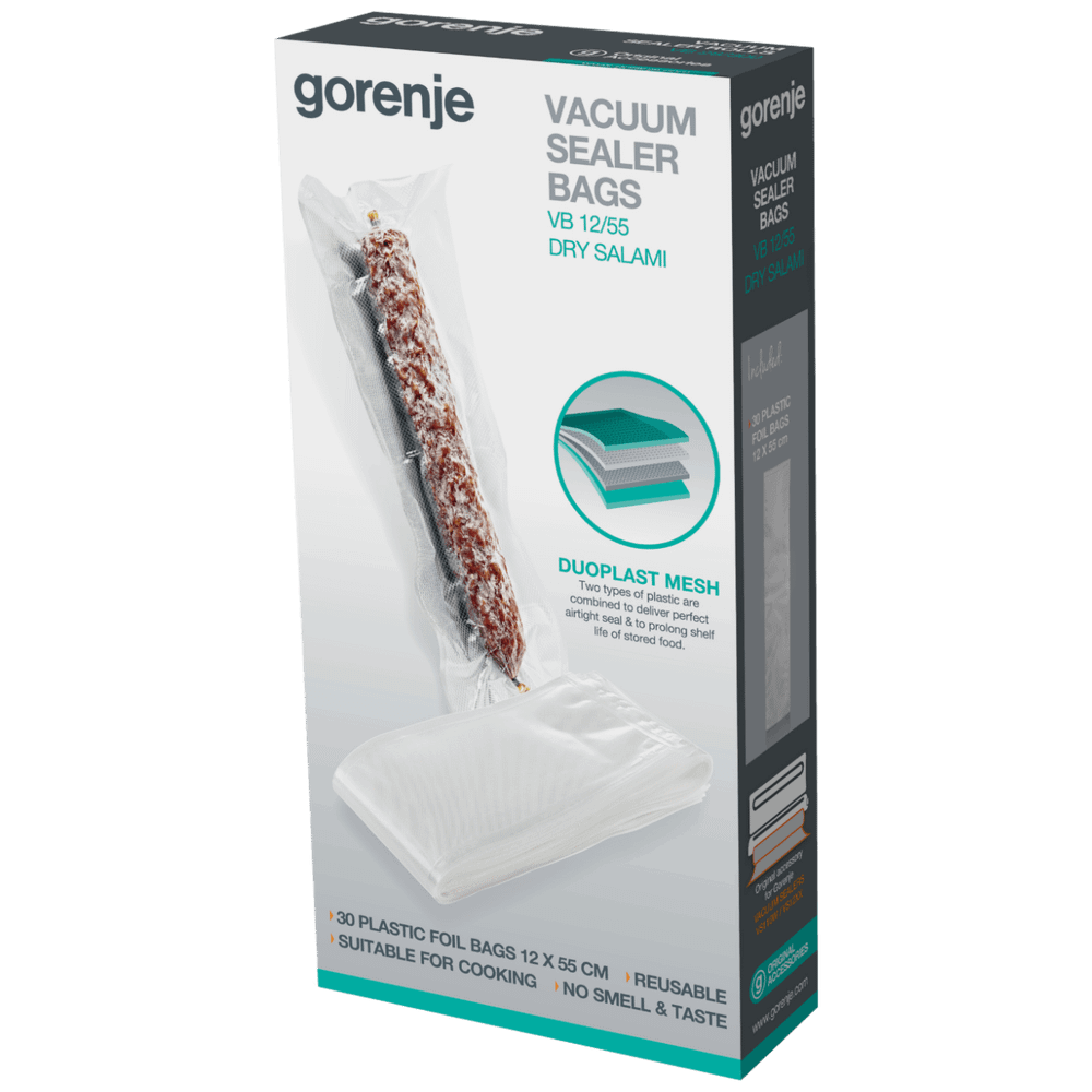 Gorenje Kese za vakumiranje (folija), 120 x 550 mm, 30 kom - VB12/55 slika 2