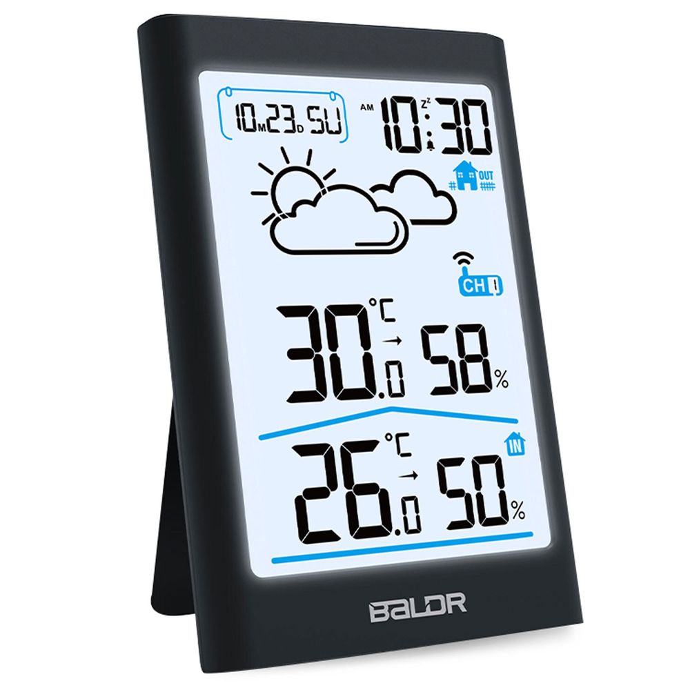 Meteorološka stanica s zaslonom BD-911 crna slika 3