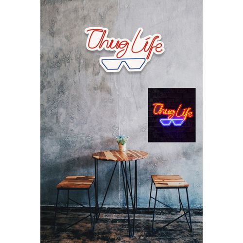 Wallity Ukrasna plastična LED rasvjeta, Thug Life - Red, Blue slika 10