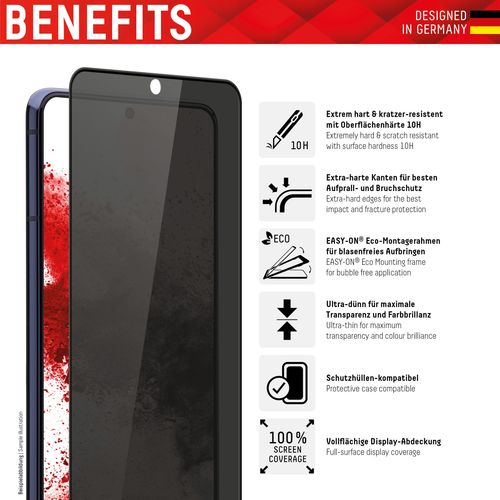 DISPLEX zaštitno staklo Privacy Glass za Samsung Galaxy S22+, Full Cover (01579) slika 8