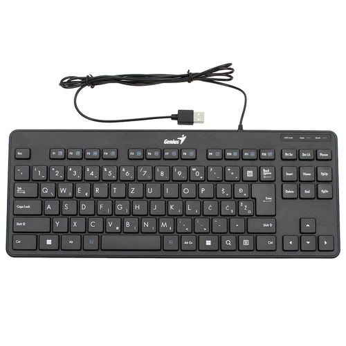 GENIUS LuxeMate 110 USB US slim crna tastatura slika 1