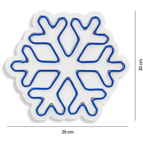 Wallity Ukrasna plastična LED rasvjeta, Snowflake - Blue slika 8