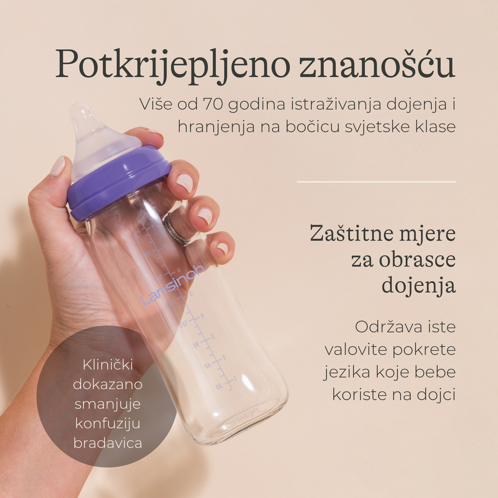 Lansinoh Staklena flašica za bebe 240ml 3117 slika 6