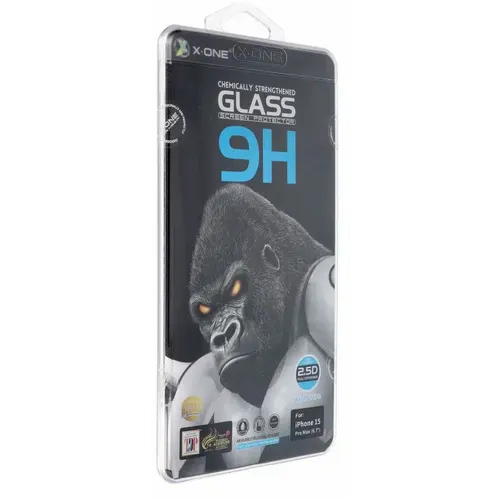 X-ONE Full Cover Extra Strong Tempered Glass Matte - za iPhone 15 Pro Max (puno ljepilo) crna slika 1