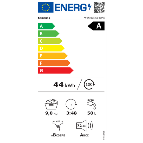 Samsung perilica rublja WW90CGC04DAELE slika 2