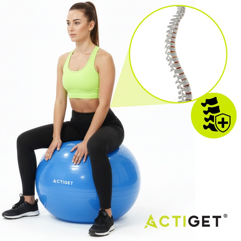 ACT0147 LOPTA ZA VJEŽBANJE S PUMPOM 75 CM slika 5