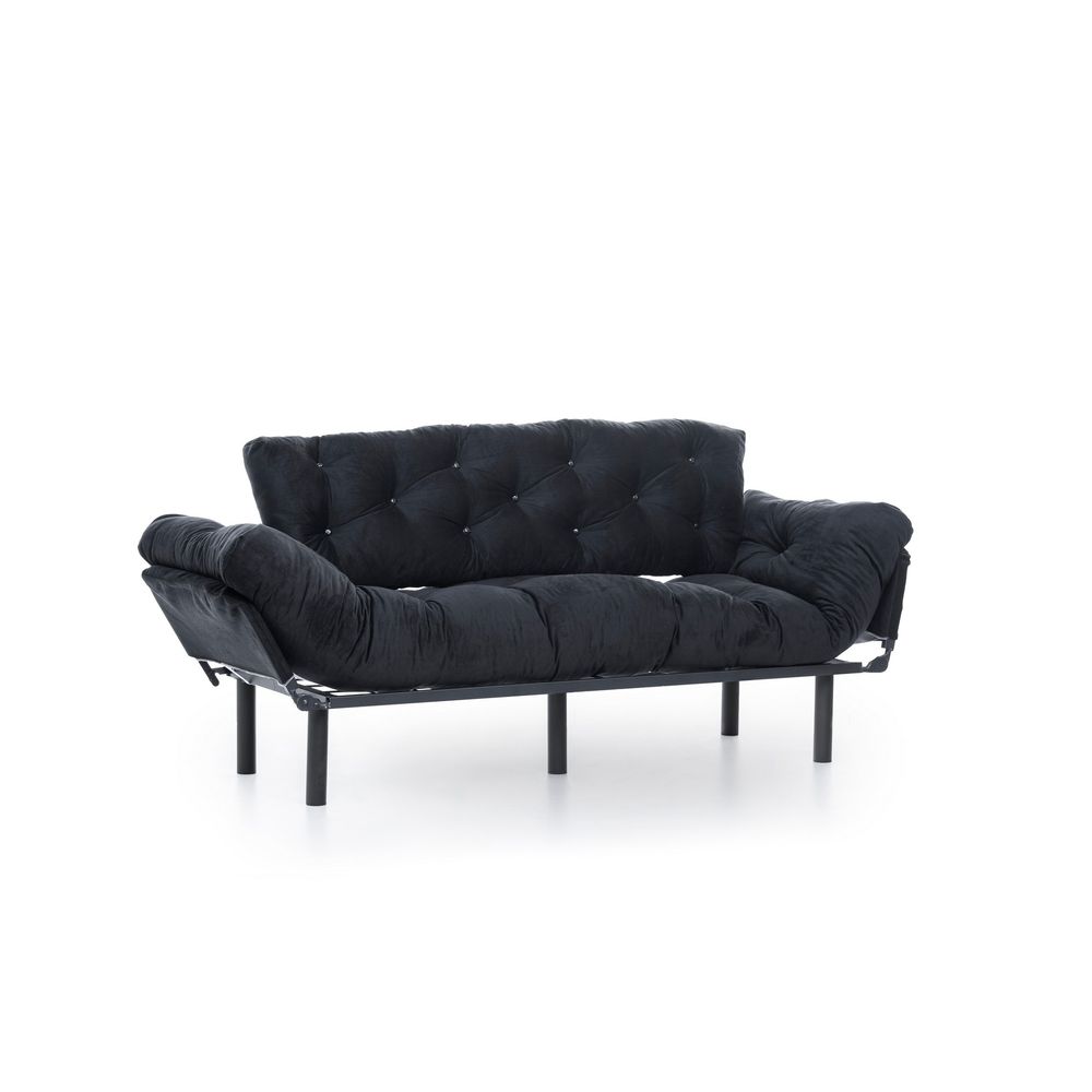 Nitta Triple - Crni Troosni Sofa na Razvlačenje slika 10