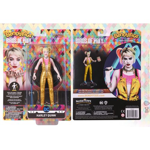 NOBLE COLLECTION - DC - BENDYFIGS - HARLEY QUINN WITH MALLET (BIRDS OF PREY) slika 6