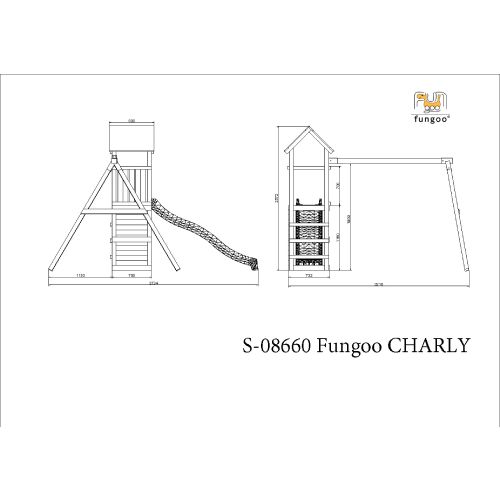 Fungoo set CHARLY - drveno dječje igralište slika 8