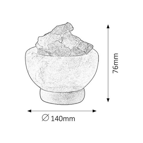 Fuji salt lamp E14 15W ~2,6 kg (4097) slika 1