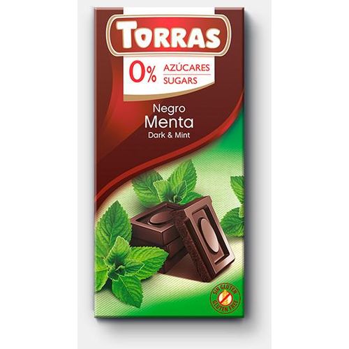 Torras Tamna čokolada s mentom 75 G slika 1