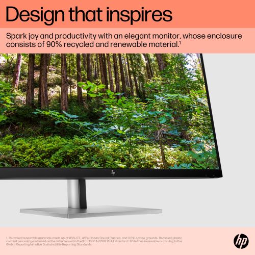 HP 6N4D6AA 31.5" IPS AG 4K UHD 3840x2160@60Hz, 16:9, 1000:1, 5ms, 350cd/m², 178°/178°, 1 HDMI 2.0, 1 DP 1.4, 2 USB-C 3.1, 3 USB-A 3.1, 1 RJ-45, 2x3W, VESA 100x100mm, Height, Tilt, Swivel, Pivot, Black/Silver, 3yw, HP E32k G5 slika 14