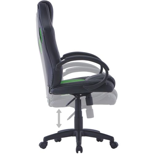 Igraća stolica od umjetne kože zelena slika 5