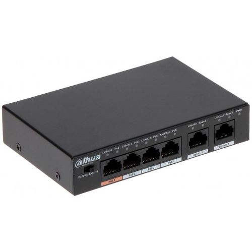 Dahua POE switch PFS3006-4ET-60 POE 4x 10/100 RJ45 ports, 2x Uplink 10/100 (Alt. FS1006P , TEF1106P) slika 2