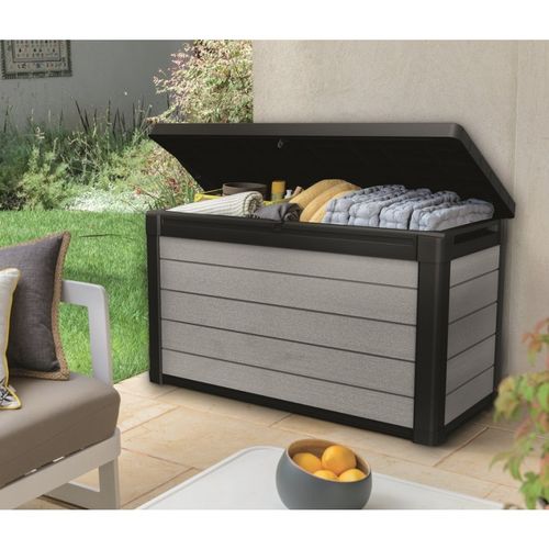 Keter Denali DuoTech spremnik 380L 122,9x62,1x70,6cm, sivkasto-smeđe boje slika 2