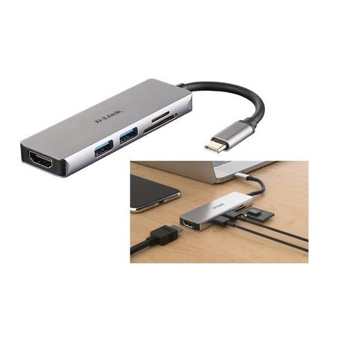 D-Link DUB-M530 5-u-1 USB-C Hub sa HDMI i SD/microSD čitačem kartica slika 1