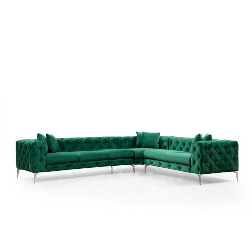 Atelier Del Sofa Kutna garnitura, zelena, Como Left - Green slika 6