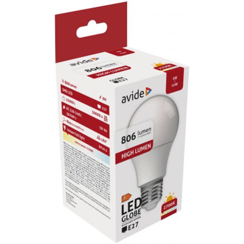 Avide LED sijalica E27 710lm 2K 8W slika 3