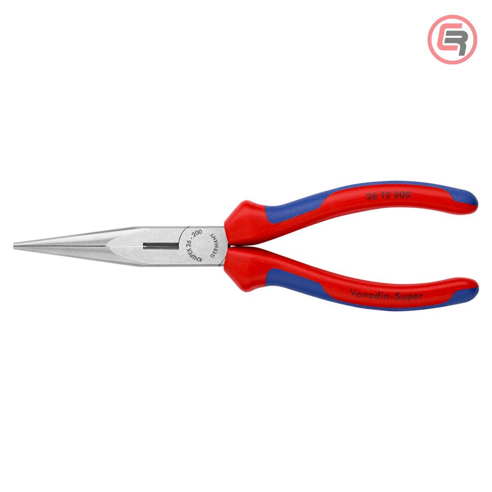 Knipex Kliješta Poluokrugla Špicasta Ravna 200mm – 26 12 200 slika 2
