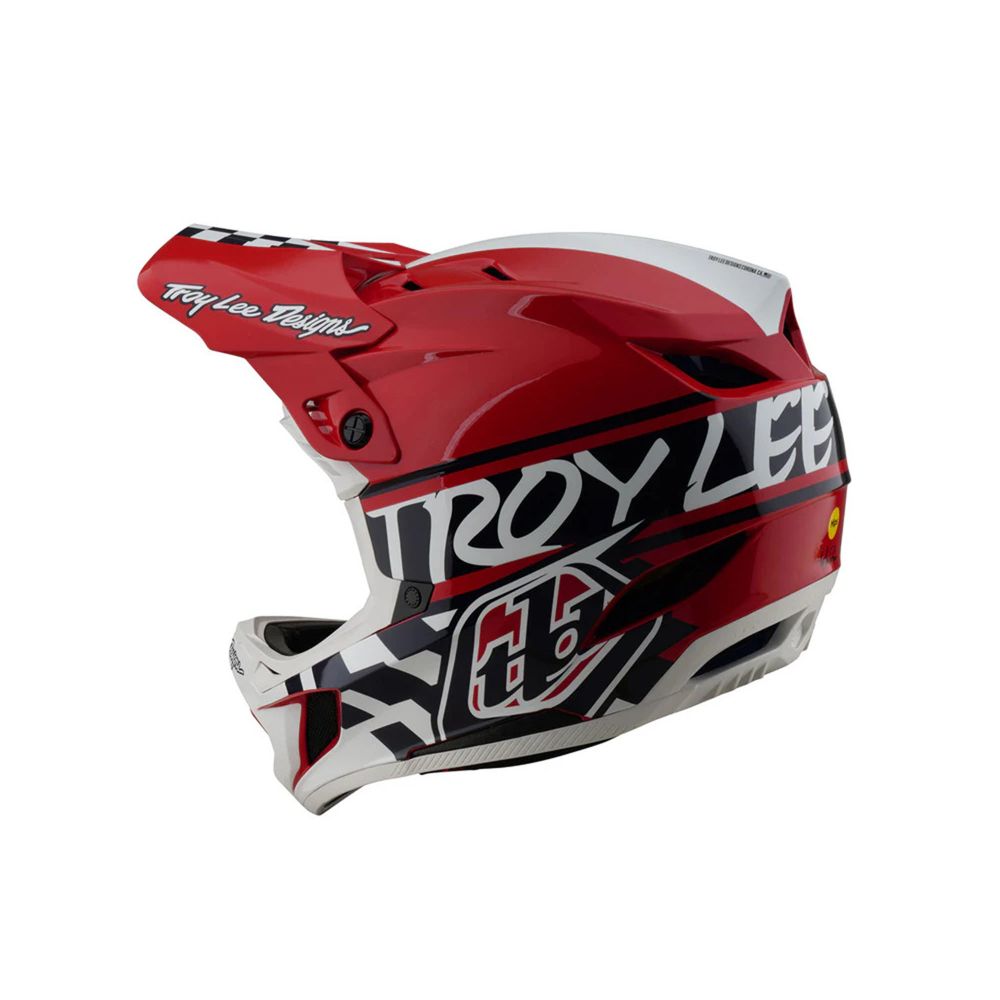 Kaciga TLD D4 POLYACRYLITE FIFTY-50 WHITE RED slika 8