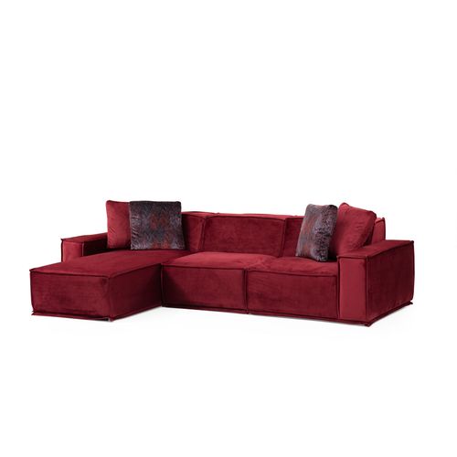 Atelier Del Sofa Kutna garnitura LEGO, tamno crvena, Lego Corner 8 (Chl-O1-1R) slika 6