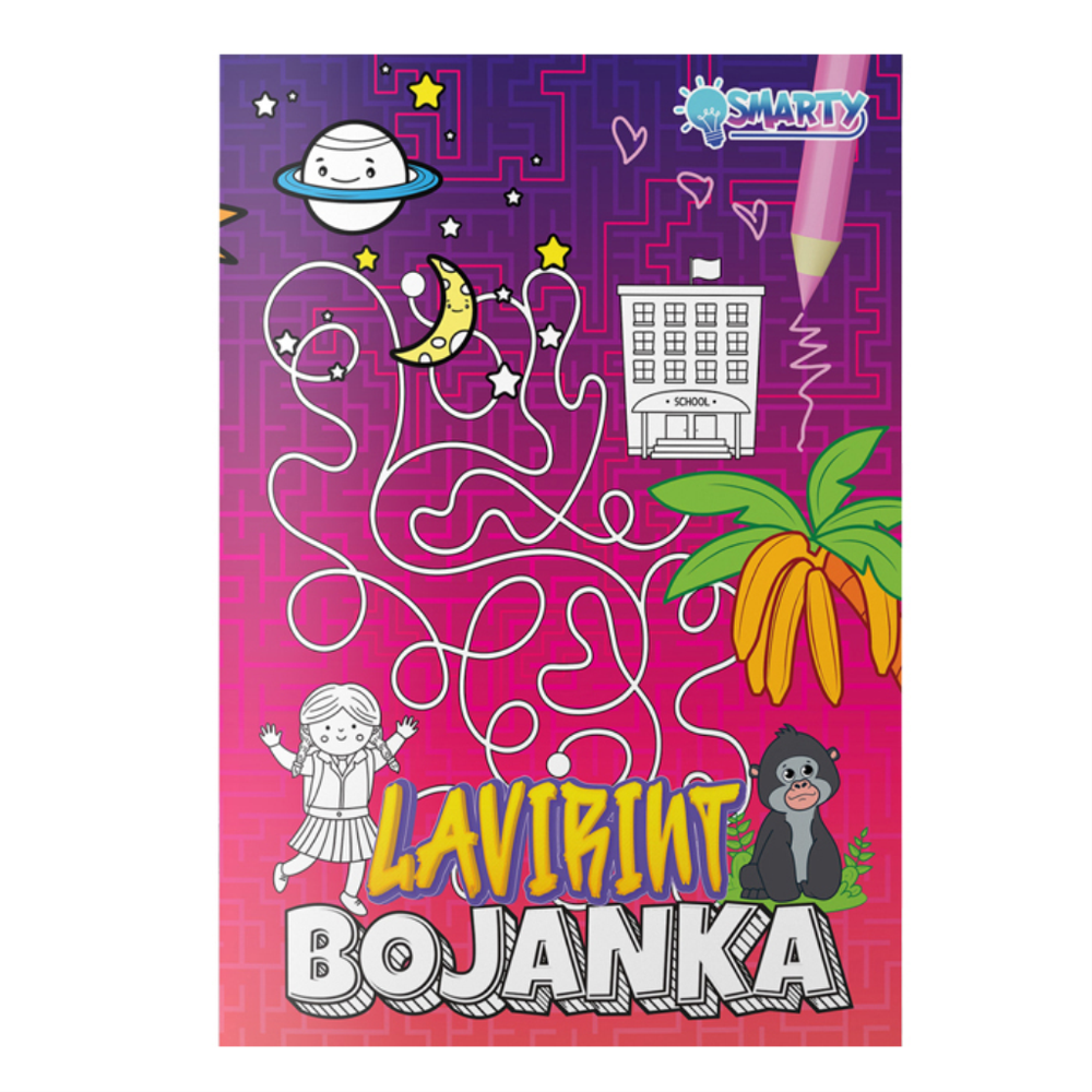 PanGraf 803565 Bojanka 12 Listova - Lavirint slika 1