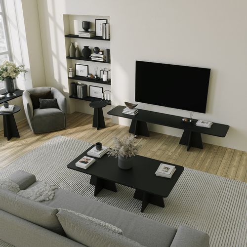 Mushroom - Black Black Coffee Table slika 4