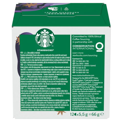 STARBUCKS Espresso Roast by NESCAFÉ® Dolce Gusto® Dark Roast, kapsule za kavu, (12 kapsula / 12 napitaka), kutija, 66 g slika 2