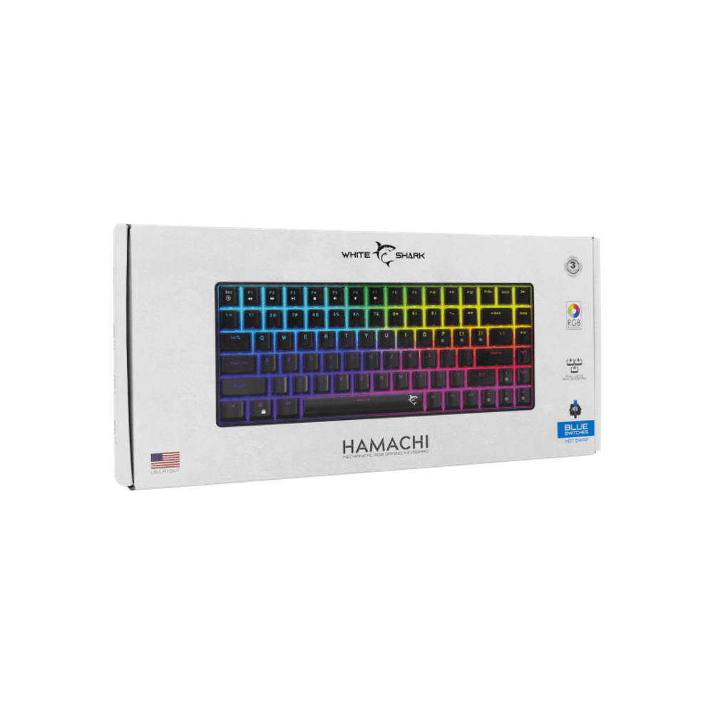 WHITE SHARK Mehanička tastatura GK-005121 HAMACHI / US, plavi prekidači slika 7