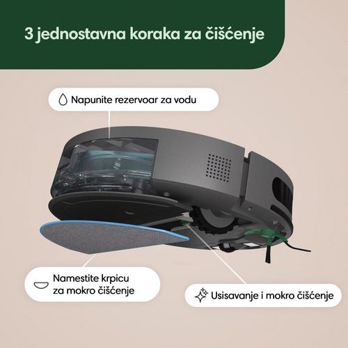 iRobot Roomba® Combo Essential Sivi Kombinovani usisivač i brisač slika 3