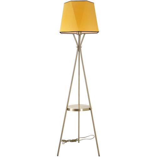 Venedik sehpalı eskitme lambader altıgen hardal abajurlu Mustard Floor Lamp slika 2