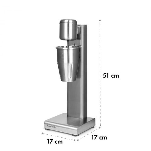 Klarstein Kraftpaket mikser za mliječne koktele, Srebro slika 9
