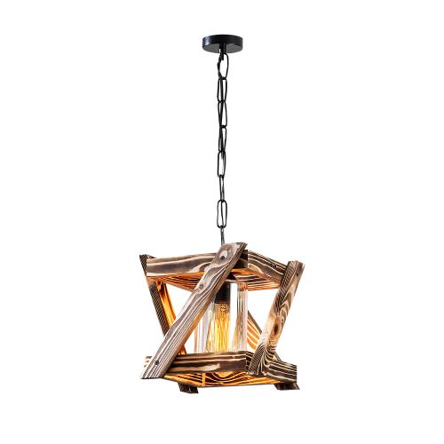 Erebos - 108-AV BlackWooden Chandelier slika 2