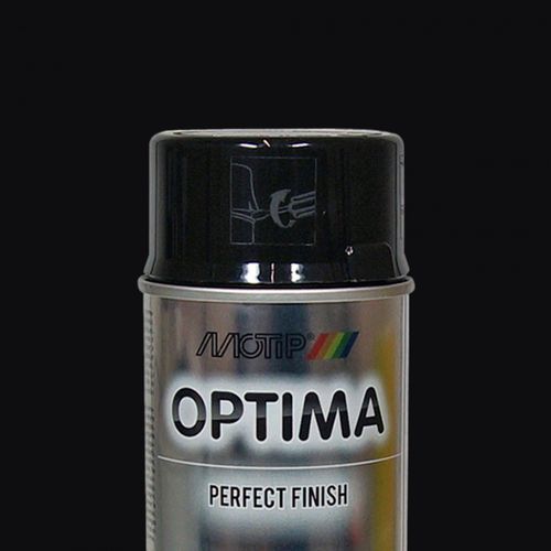 MOTIP Optima Akrilna boja u spreju RAL9005 crna sjaj 400 mL slika 1