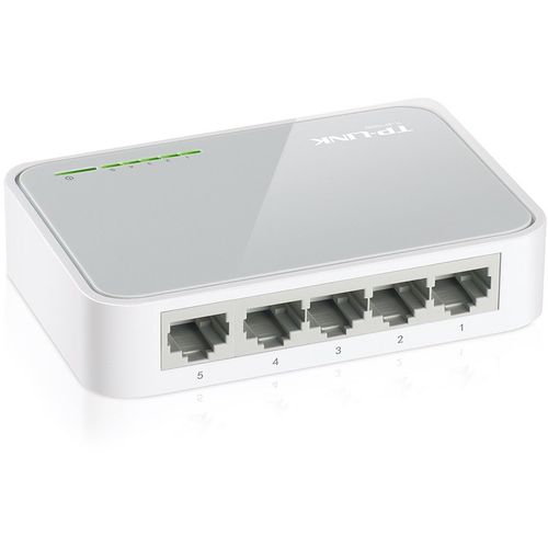 Switch TP-Link TL-SF1005D, 5-Port RJ45 10/100Mbps desktop switch, Fanless, Auto Negotiation/Auto MDI/MDIX, Plastic case slika 2