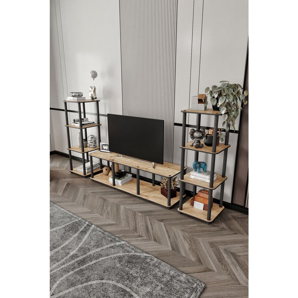 TV stalak Grand, boje hrasta slika 2