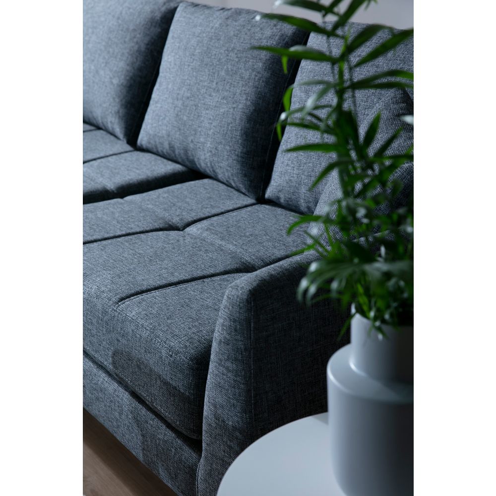 Tempo Ugaona Sofa Lijeva (3+3R) Tamno Siva slika 5
