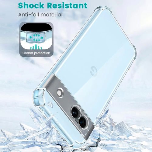 Techsuit Shockproof Clear Silicone prozirna maskica otporna na udarce za Google Pixel 9 Pro slika 2