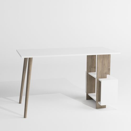 Woody Fashion Studijski stol, Lagomood Side - Walnut, White slika 5