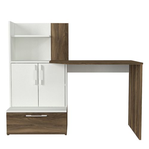 Woody Fashion Radni stol, Bijela boja Orah, Padora - White, Walnut slika 7