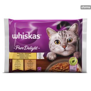 Whiskas Pure delight izbor živine 4x85gr