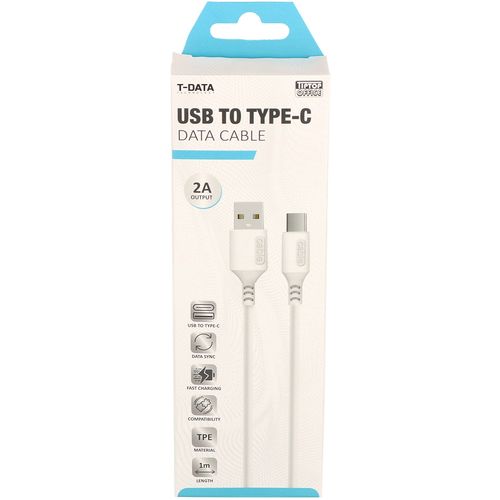 TipTop Office USB Kabal ''Type C'' 2.0A, 1m, Bijela slika 1