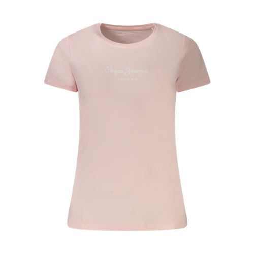 PEPE JEANS WOMEN'S SHORT SLEEVE T-SHIRT PINK slika 1