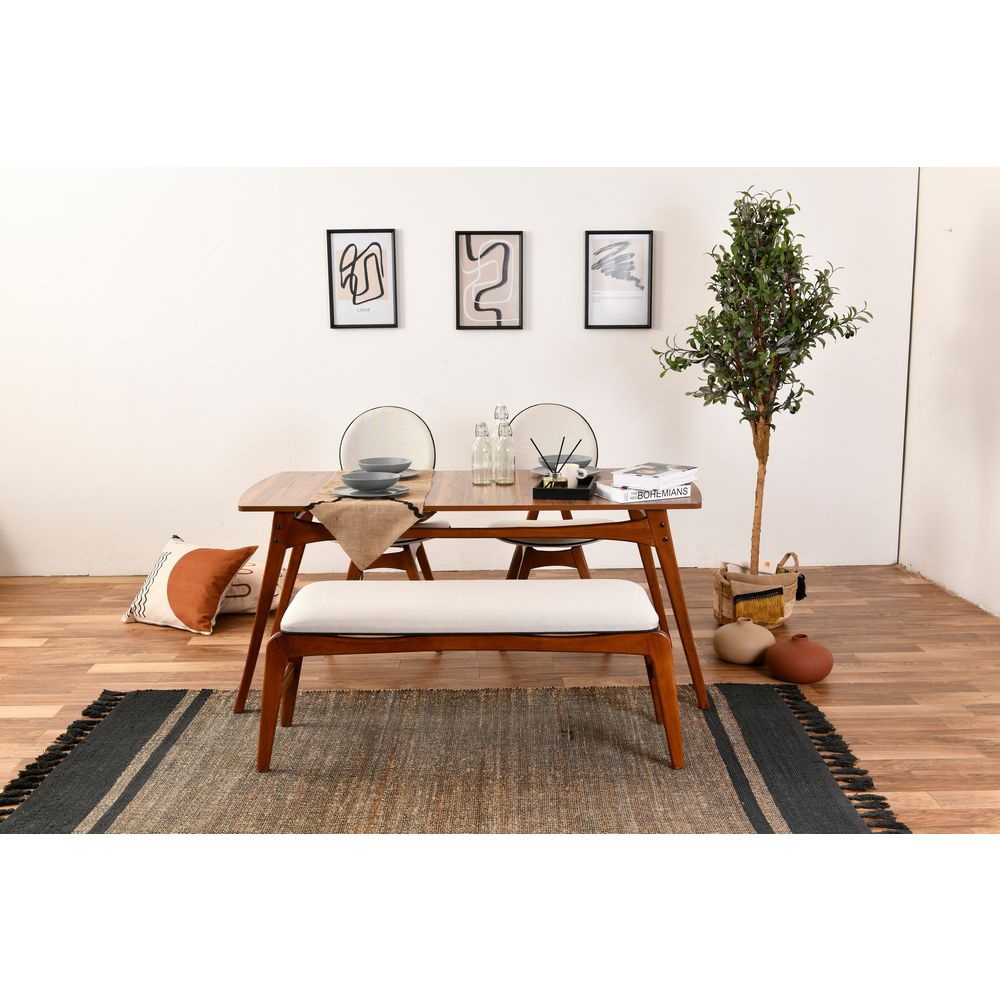 Set Stola i Stolica Touch (2S-1B) WalnutCream (4 Dijela) slika 2